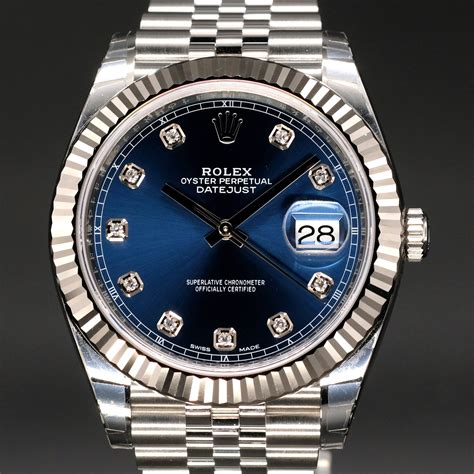 rolex datejust 41 dials|Rolex Datejust 41mm diamond bezel.